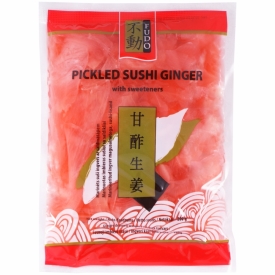 Pickled sushi ginger with sweeteners Gari, pink, 200g