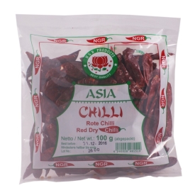 Chilli pepperm, whole, 100g
