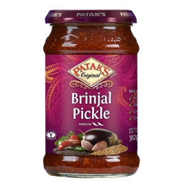 Brinjal (aubergine) pickle, medium hot, 312g
