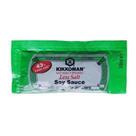 Naturally brewed soy sauce, 43% less salt, 400pcs.x10ml, 4L