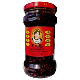 Black beans in chilli oil, preserved, 280g