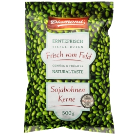 Sojas pupiņas Edamame, vārītas un lobītas, saldētas, 500g