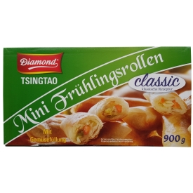 Pavasara rullīši ar dārzeņiem Tsingtao Mini, saldēti, 900g