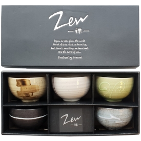 Matcha tea cup set, 5pc.