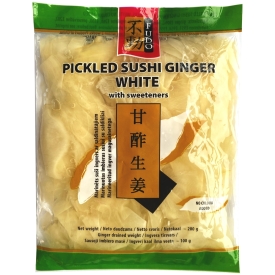 Pickled sushi ginger with sweeteners Gari, white, 200g