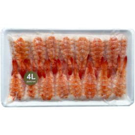 Attīrītas, vārītas garneles Suši Ebi 4L, saldētas, 220g