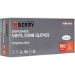 Disposable gloves, vinyl, size L, 100 pcs