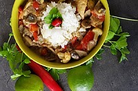 Thai style green curry