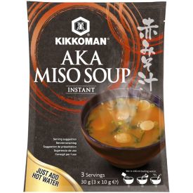 Ātri pagatavojama sarkanā (Aka) Miso zupa, Kikkoman, 30g (3x10g)