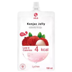 Konjac jelly with lychee flavour,  with sweeteners, Jelly. B, 150ml