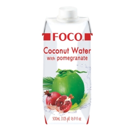 Pure coconut water with pomegranate, 500ml