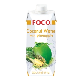 Pure coconut water vith pineaplle, 500ml